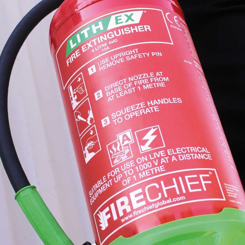 What is a Lithium-ion battery? Example of a Lithium-ion Battery Fire Extinguisher